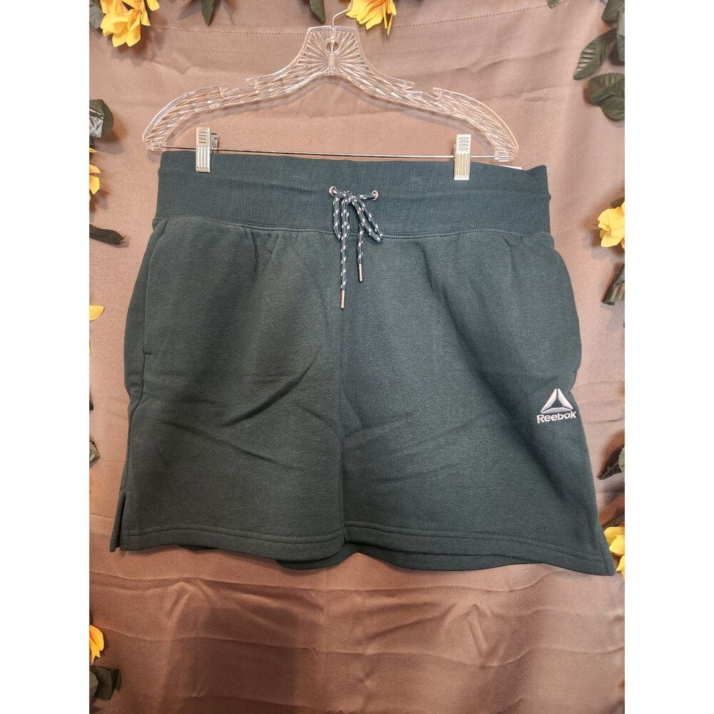 NWT Reebok Squad Skirt Sea Moss Green Fleece Drawstring Athletic Activewear XL